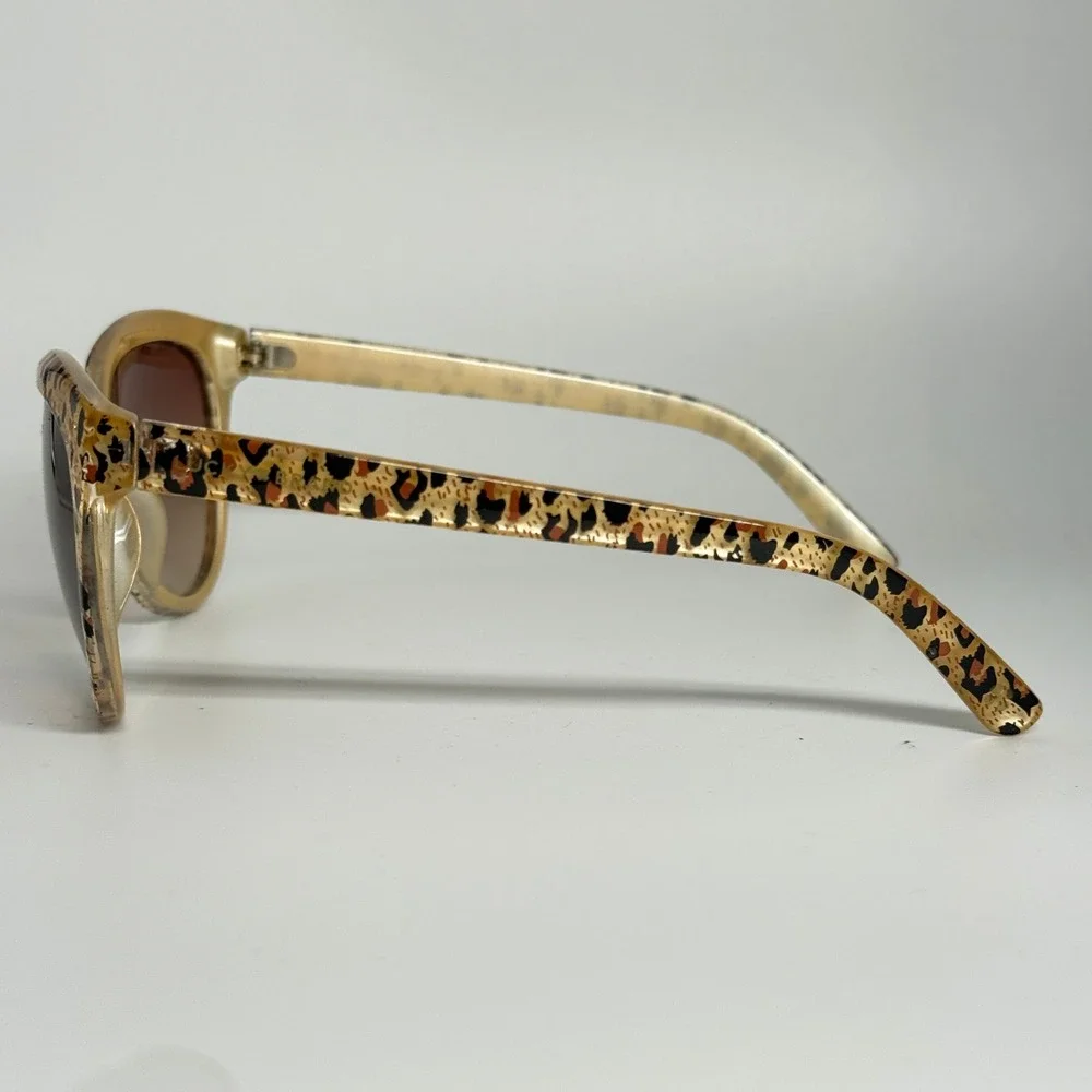 Lucky Brand‎ Cheetah D905 Cat Eye Sunglasses Brown Gradient Lens 59-14-142